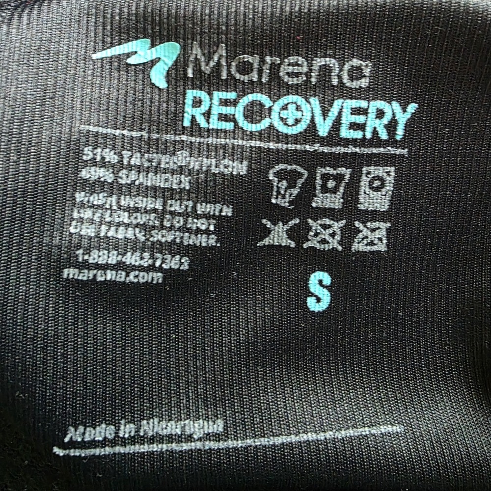 Marena Recovery Compression Leggings Girdle S High Waist Post Surgery Black Crop - Picture 4 of 4